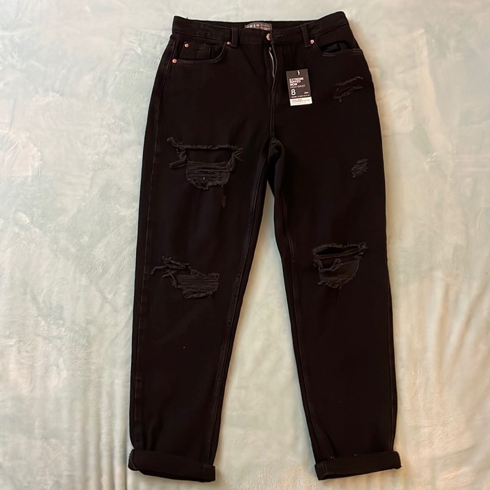 Black Mom Jeans